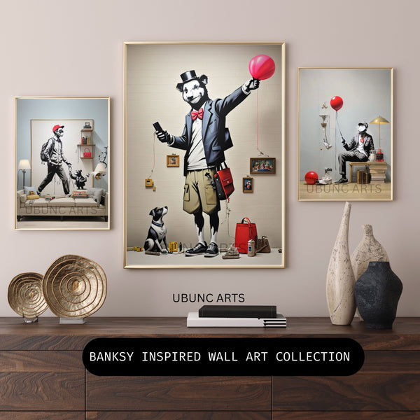 Banksy Whimsical Collection PRINTABLE Digital Downloadable Print | UBUNC Art